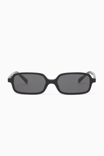 Rectangle Sunglasses in Acetate