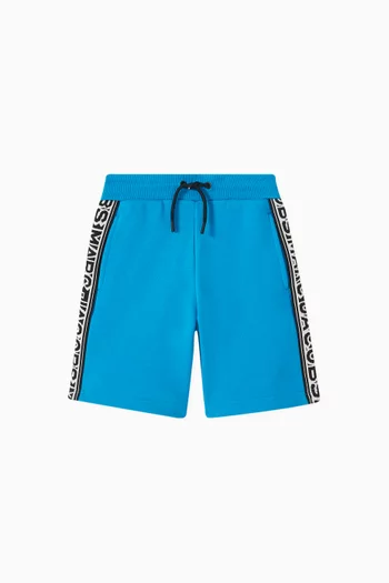 Logo-tape Sweatshorts in Organic Cotton-terry