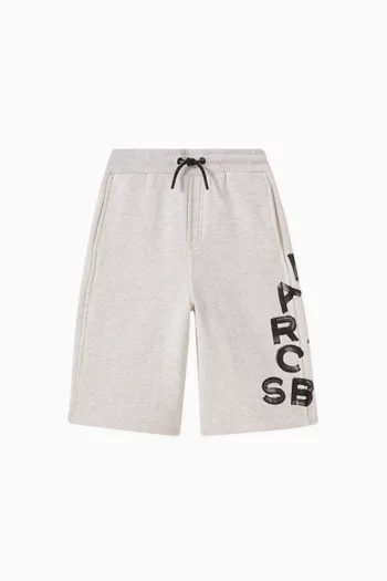 Logo-print Sweatshorts in Organic Cotton-blend
