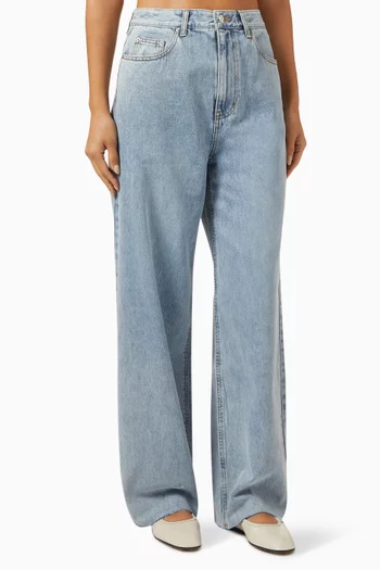 820 Wide-leg Jeans in Cotton-denim