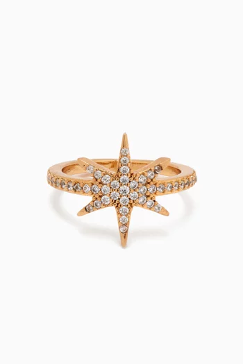 Stardust Ring in Gold-plated Brass