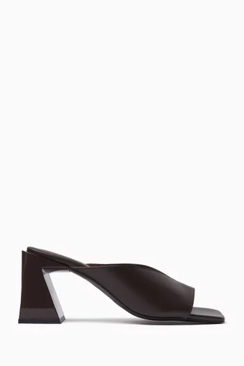 Tasha Mules in Smooth Leather