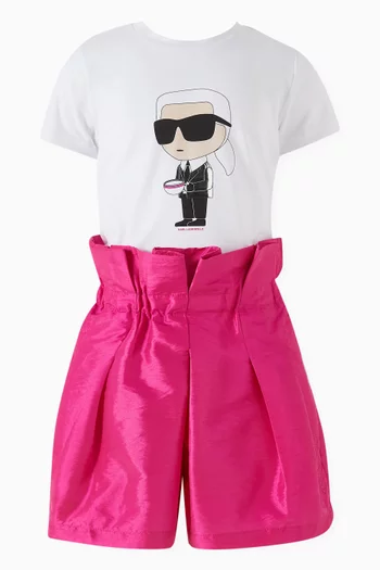 Paperbag Shorts in Taffeta