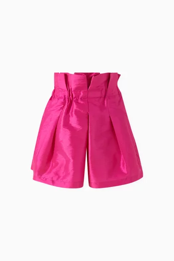Paperbag Shorts in Taffeta