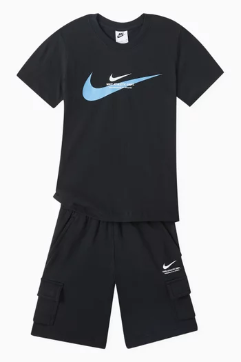 Graphic Logo T-Shirt in Cotton