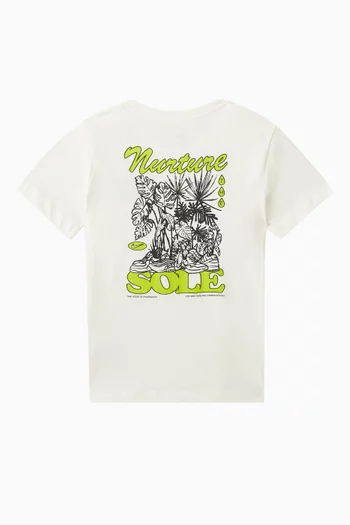 تي شيرت بطبعة Nurture The Sole قطن جيرسيه