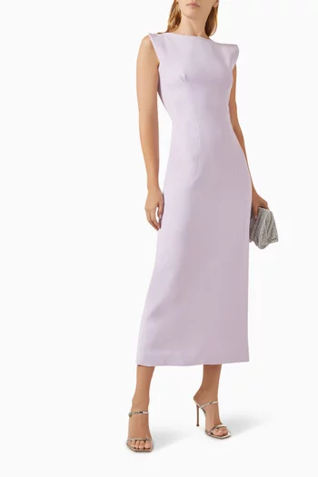 Singular Structured-shoulder Dress