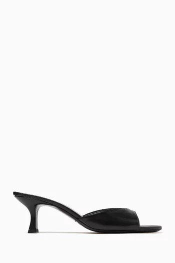 Brigitte 55 Mule Sandals in Leather