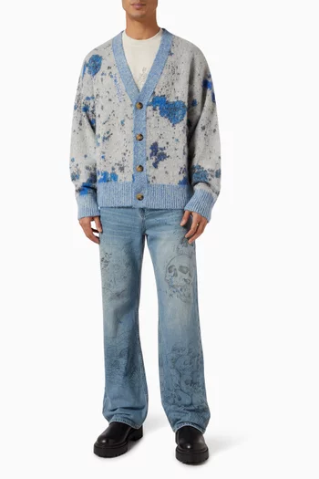 Bones Bootcut Jeans in Cotton-denim