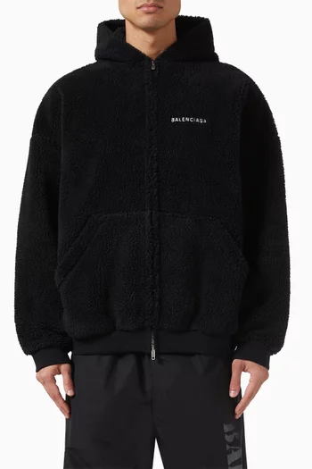 Zip Hoodie in Fleece