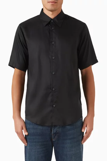 Regular-fit Shirt in Lyocell Twill