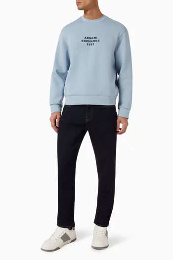 AX Lettering Sweatshirt in Cotton-blend