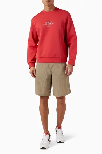 AX Lettering Sweatshirt in Cotton-blend