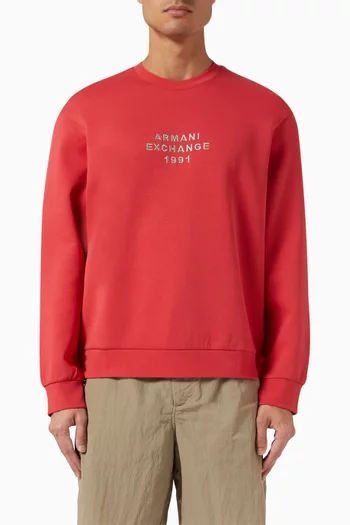 AX Lettering Sweatshirt in Cotton-blend