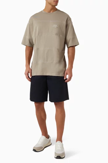 Logo Band T-shirt in Cotton