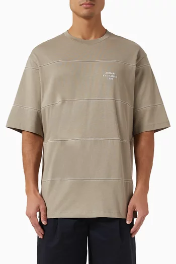 Logo Band T-shirt in Cotton