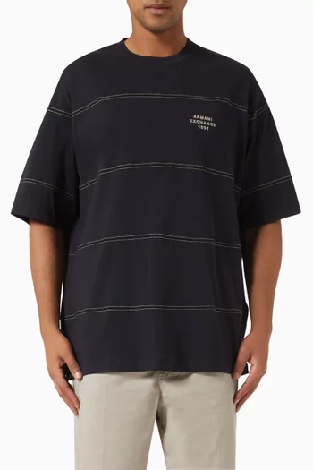 Logo Band T-shirt in Cotton