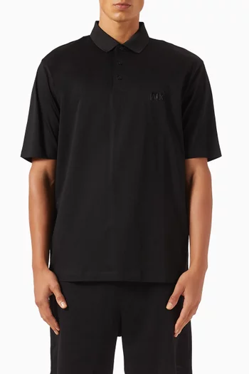 Logo Polo Shirt in Cotton