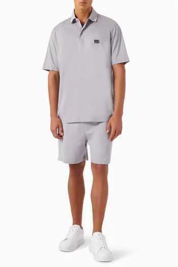 Logo Polo Shirt in Cotton