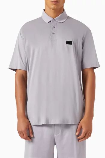 Logo Polo Shirt in Cotton