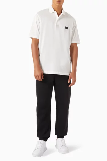 Logo Polo Shirt in Cotton