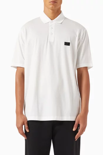 Logo Polo Shirt in Cotton