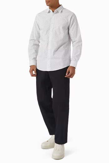 All-over AX Logo Shirt in Cotton