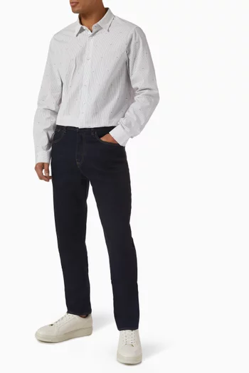 All-over AX Logo Shirt in Cotton