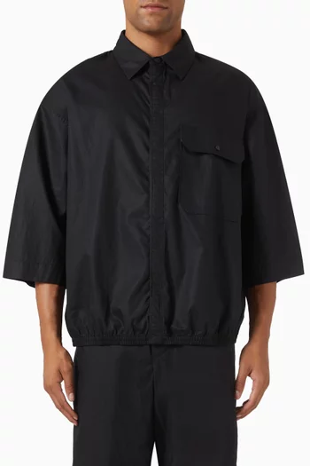 Loose-fit Shirt in Ripstop Cotton