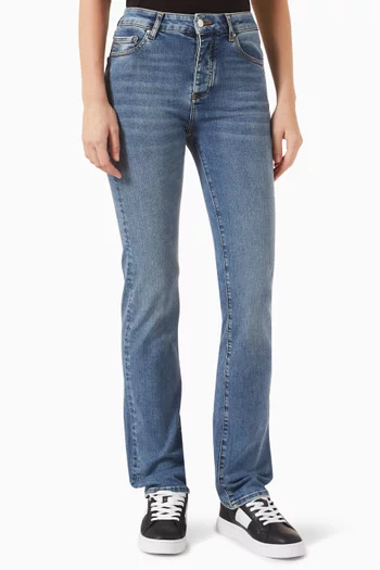 Slim Straight-leg Jeans in Denim