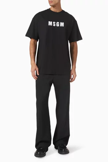 Logo Pantalone Pants in Cotton Ripstop