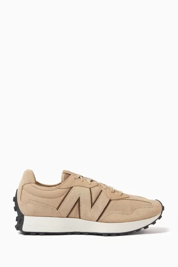 327 Logo Sneakers in Suede & Mesh