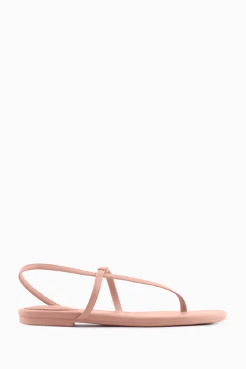 AX Logo Etoile Sandals in Faux Leather