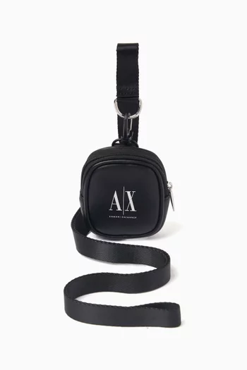 Logo-print AirPods Case in Faux Leather