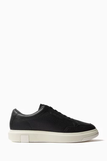 Venice Lace-up Sneakers in Faux Leather