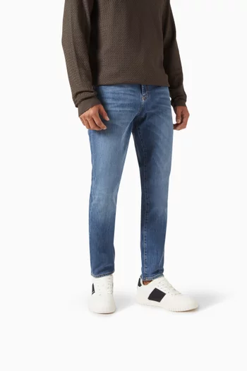 Low-top Sneakers in Faux Leather