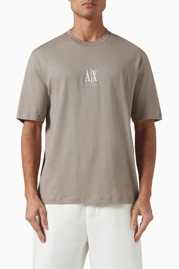 تي شيرت بشعار حرفي AX جيرسيه