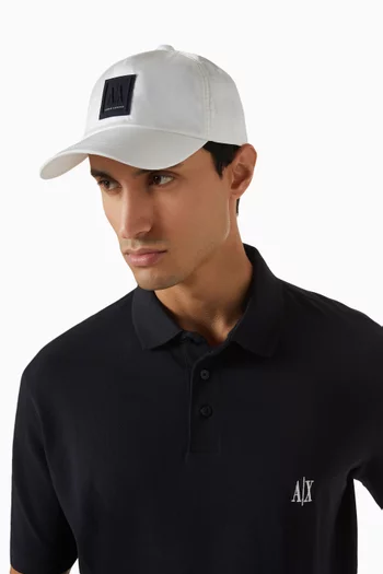 Small AX Logo Baseball Cap in Nylon