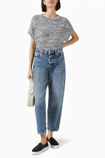 The Grid Carrot-fit Jeans in Denim