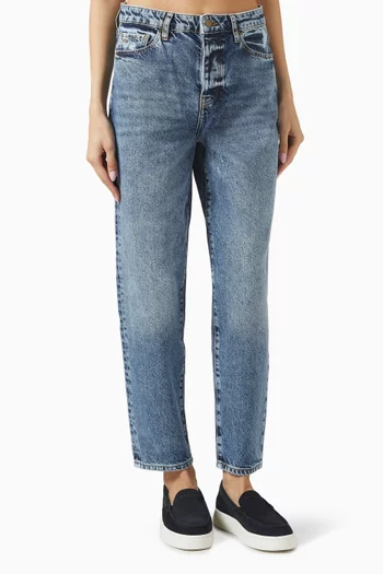 The Grid Carrot-fit Jeans in Denim