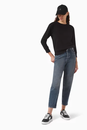 The Grid Carrot-fit Jeans in Denim