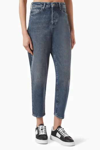 The Grid Carrot-fit Jeans in Denim