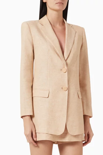 Classic Blazer in Linen-blend