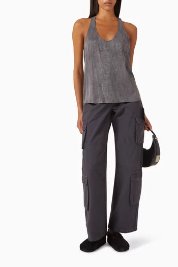 Swirl Top in Cupro