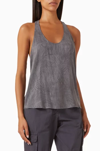 Swirl Top in Cupro