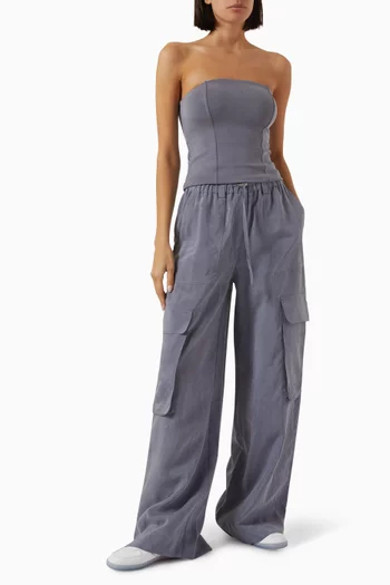 Elevate Strapless Top in Satin