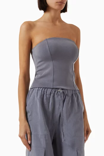 Elevate Strapless Top in Satin