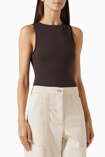 Control Bodysuit in Recycled Jersey