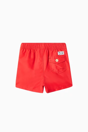 Embroidered-pony Swim Shorts