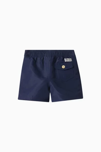Embroidered-pony Swim Shorts